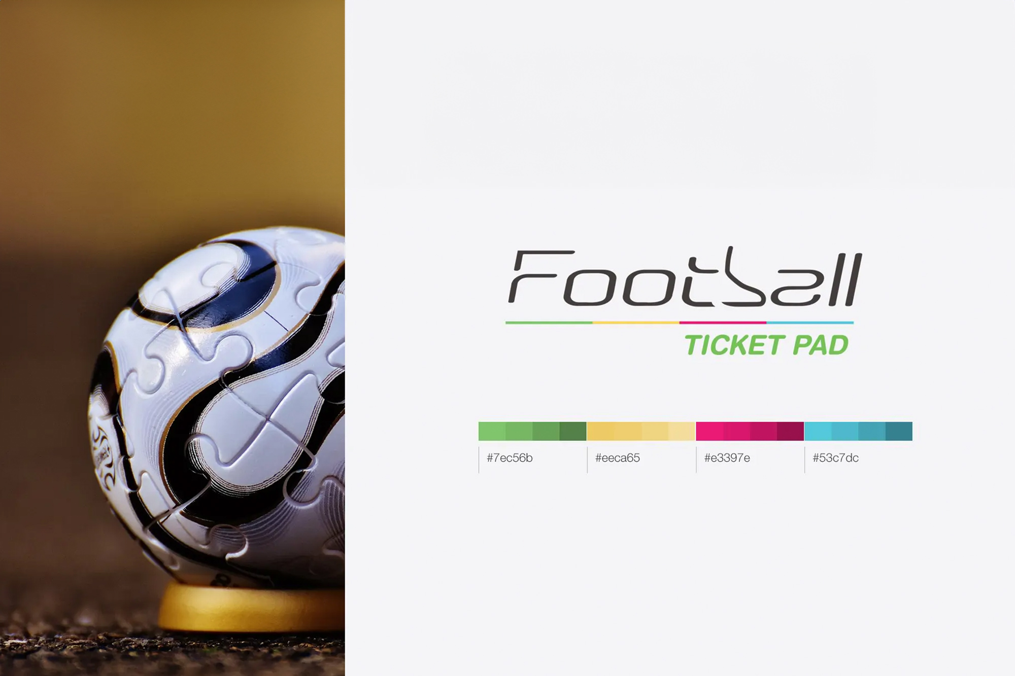 Football Ticket Pad Branding